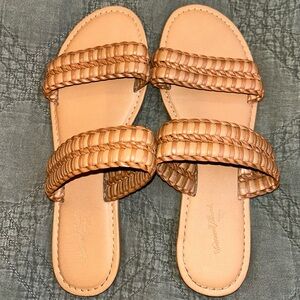 Universal Thread Light Brown Braided Sandals